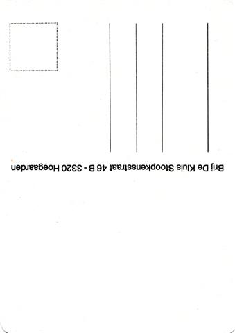 hoegaarden vb-b hoegaarden post 1-2b (recht280-postkarte-schwarz) 